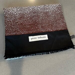 Pierre Balmain Polka Dot Silk Scarf
